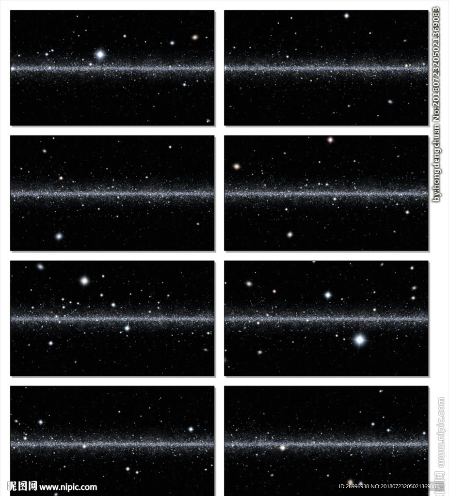 神秘星空银河LED视频素材