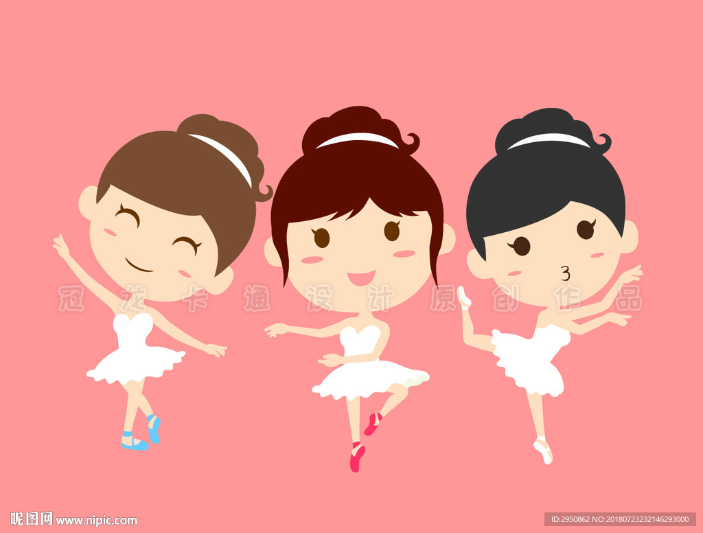三位芭蕾舞女孩