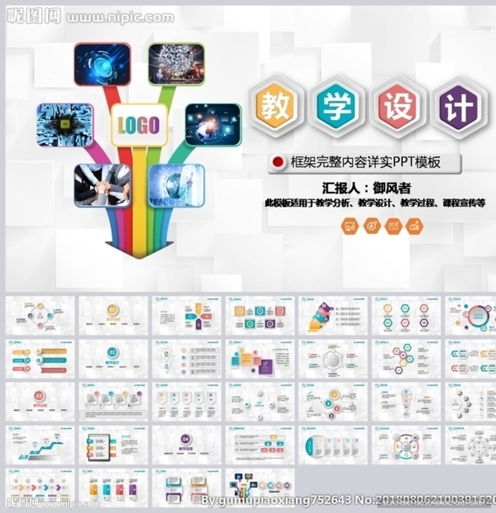 時尚信息化教學設計PPT模板