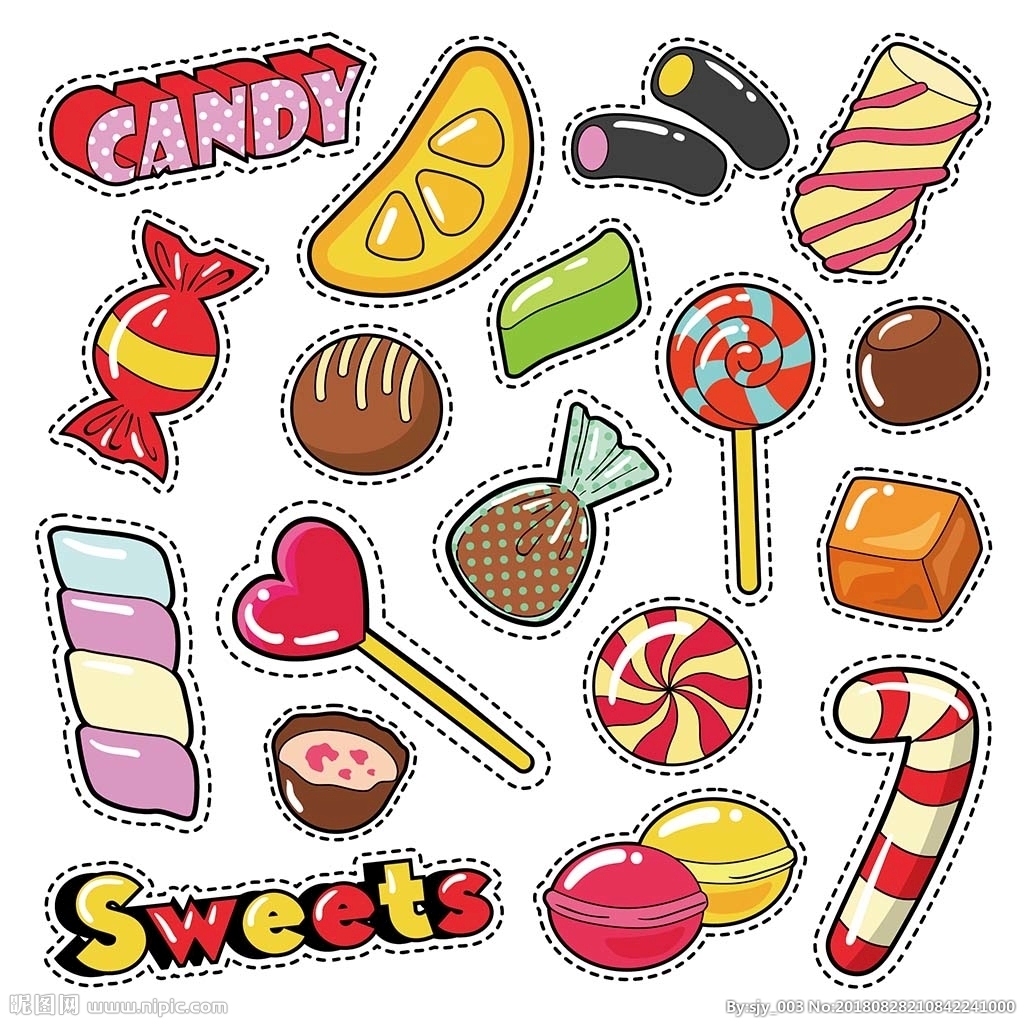 卡通美味糖果图片素材免费下载 - 觅知网