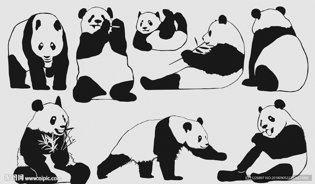 熊猫矢量