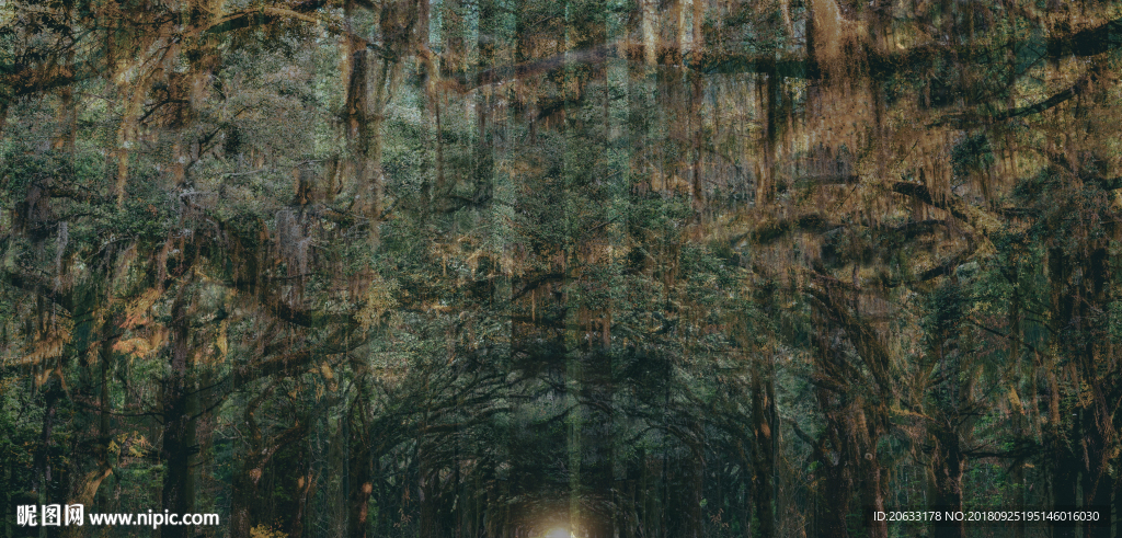 森系婚禮背景