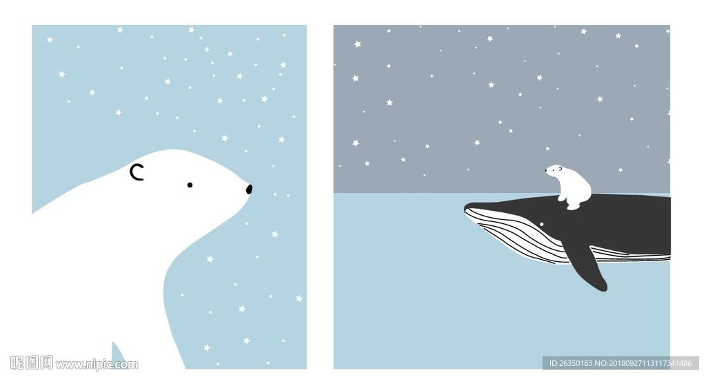 小熊 鲸鱼