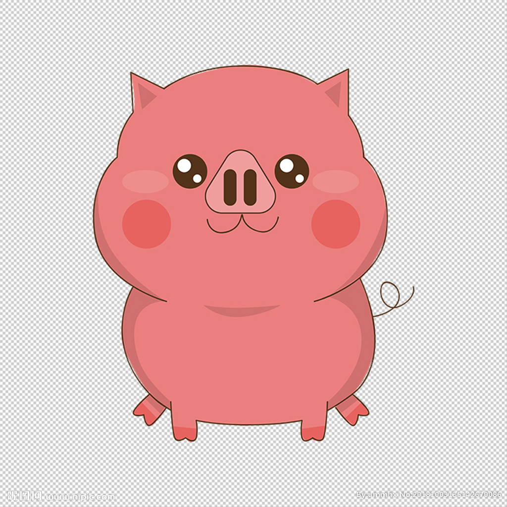 可爱猪图片_动漫卡通_插画绘画-图行天下素材网