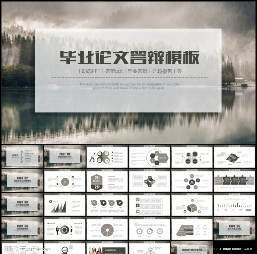 畢業論文答辯PPT模板