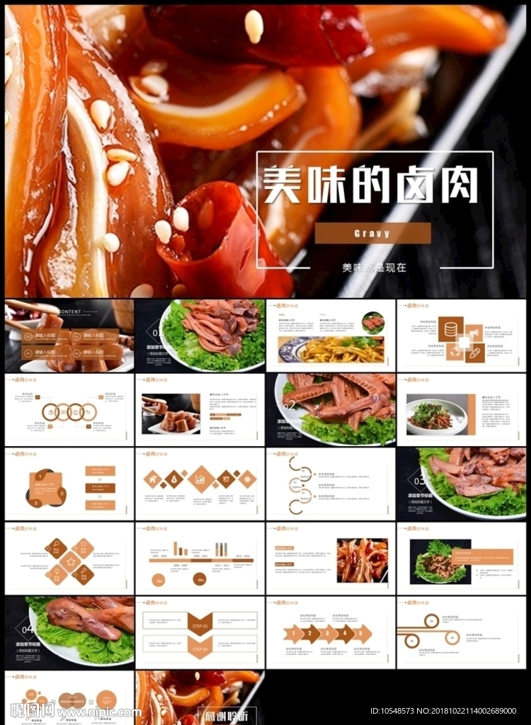 美食鹵味熟食宣傳介紹PPT
