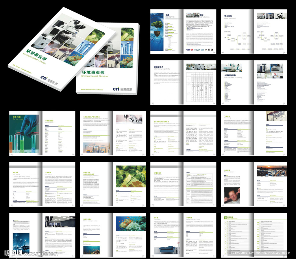 政府企業招商畫冊word模板