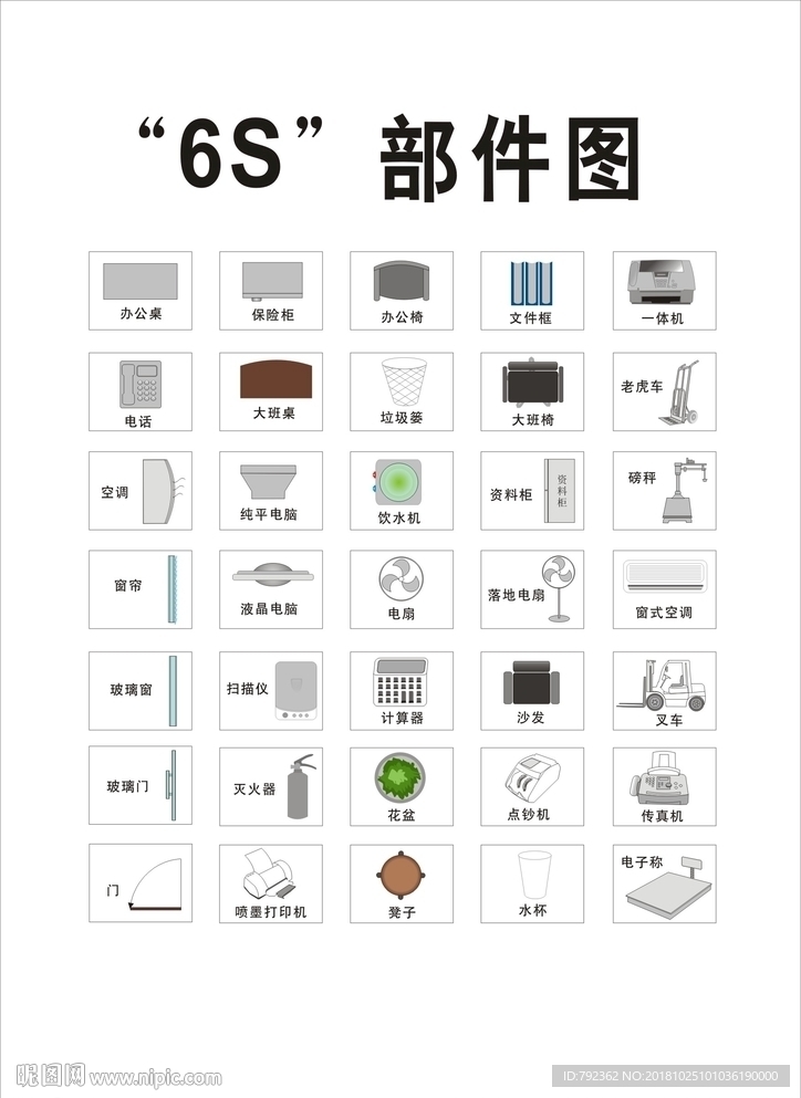 平面圖部件矢量圖