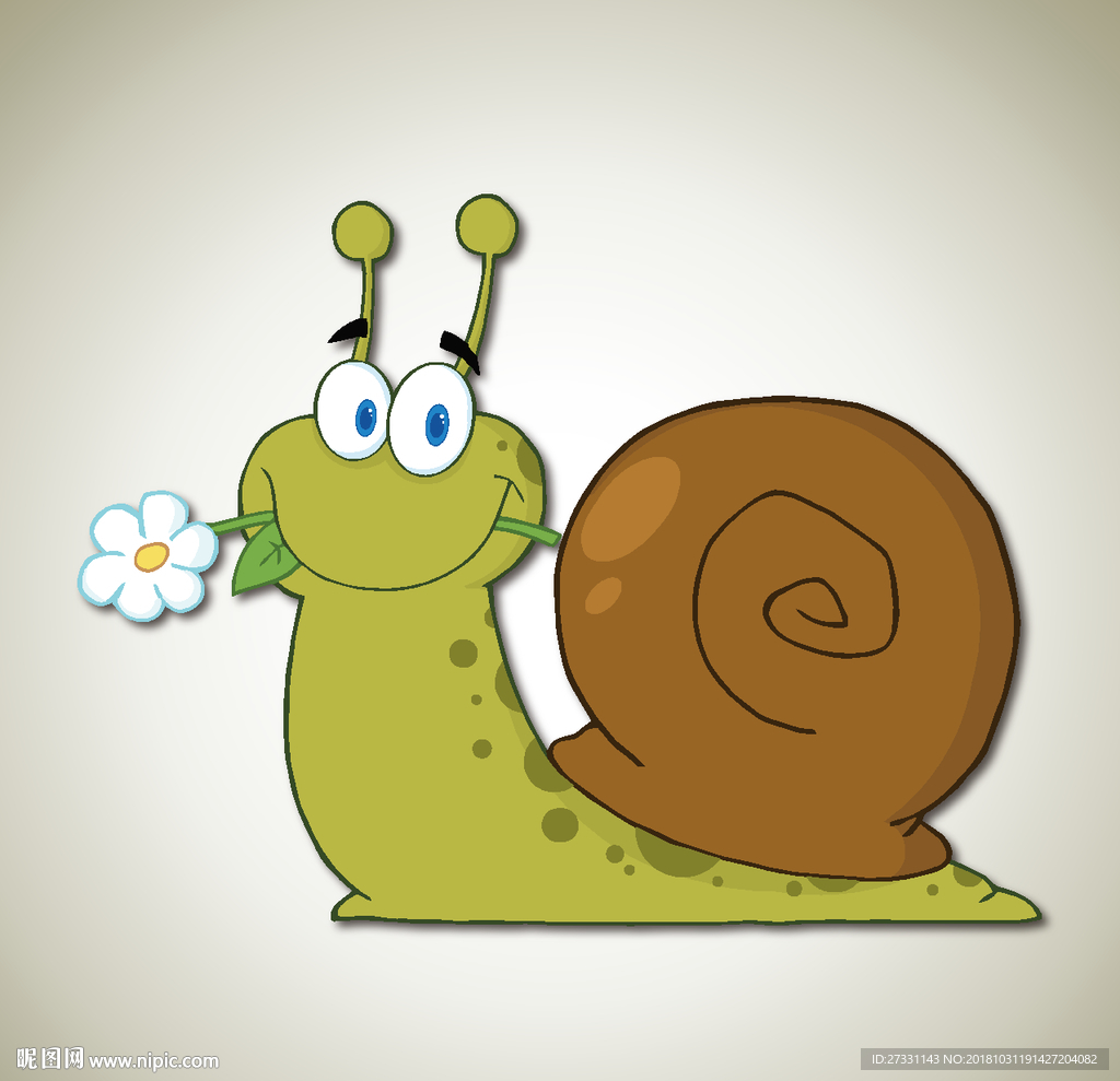 矢量蜗牛 卡通动物 动漫卡通