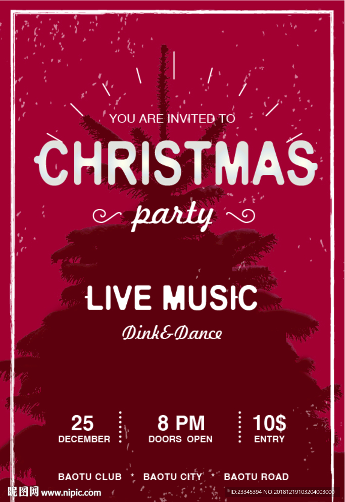 圣誕節(jié)創(chuàng)意海報(bào)