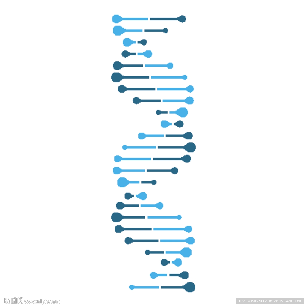 抽象DNA链符号矢量素材