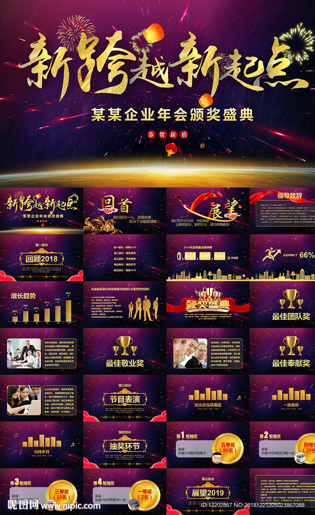 2019豬年公司年會盛典PPT