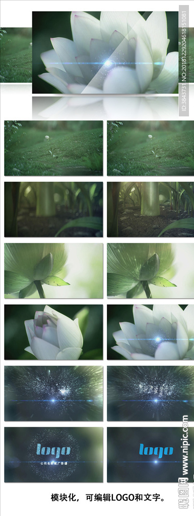 植物開花LOGO演繹