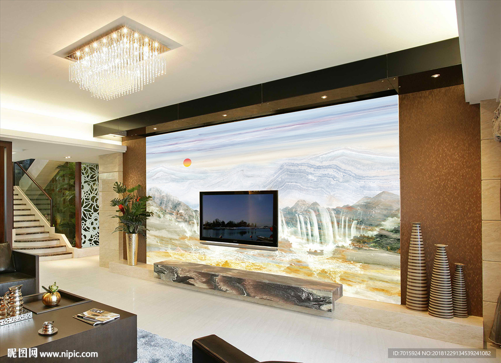 山水背景 石紋背景 電視背景