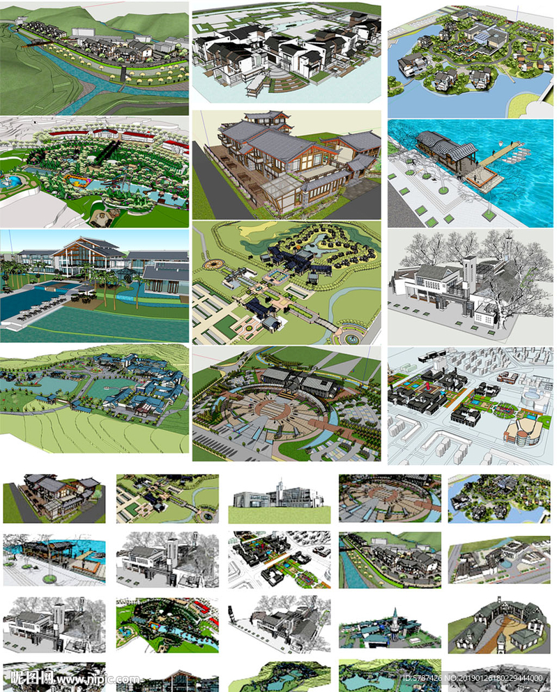 度假村建筑設(shè)計(jì)模型