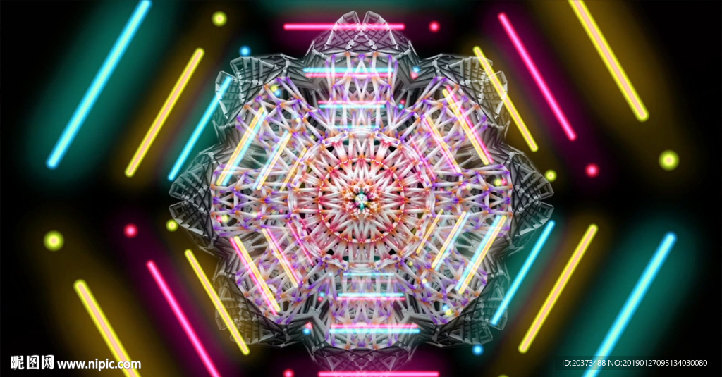 半陽一曲相思動感舞臺背景視頻