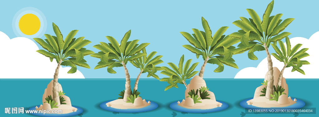 海边的椰树