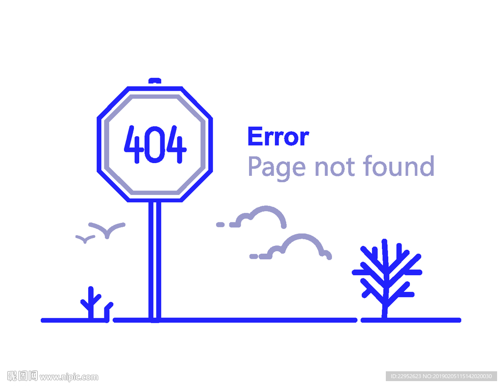 404报错界面错误扁平风