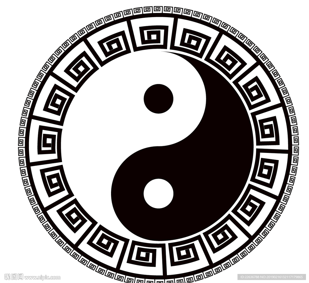 中国阴阳太极八卦logo
