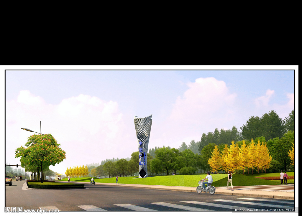城市道路景觀設(shè)計(jì)效果圖