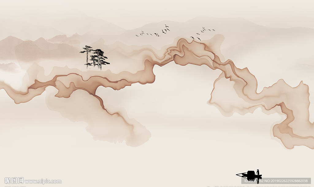 抽象山水