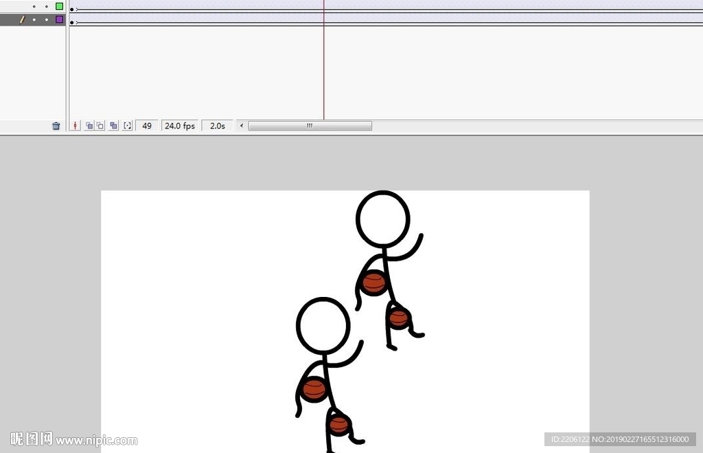 双脚夹篮球火柴人动画5秒__动画素材_flash动画_多媒体图库_昵图网