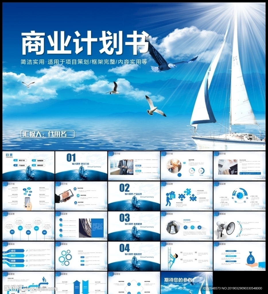 穩重內容詳細商業計劃書ppt