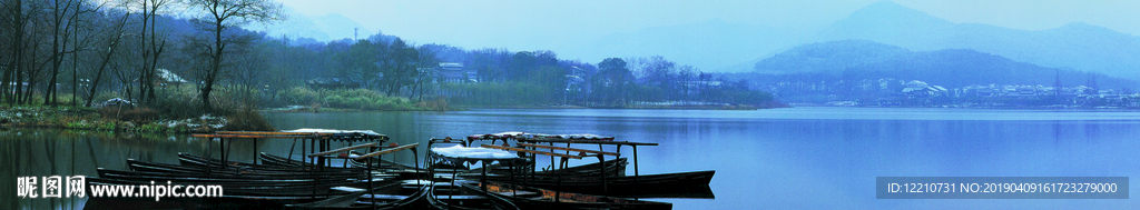 湖景背景