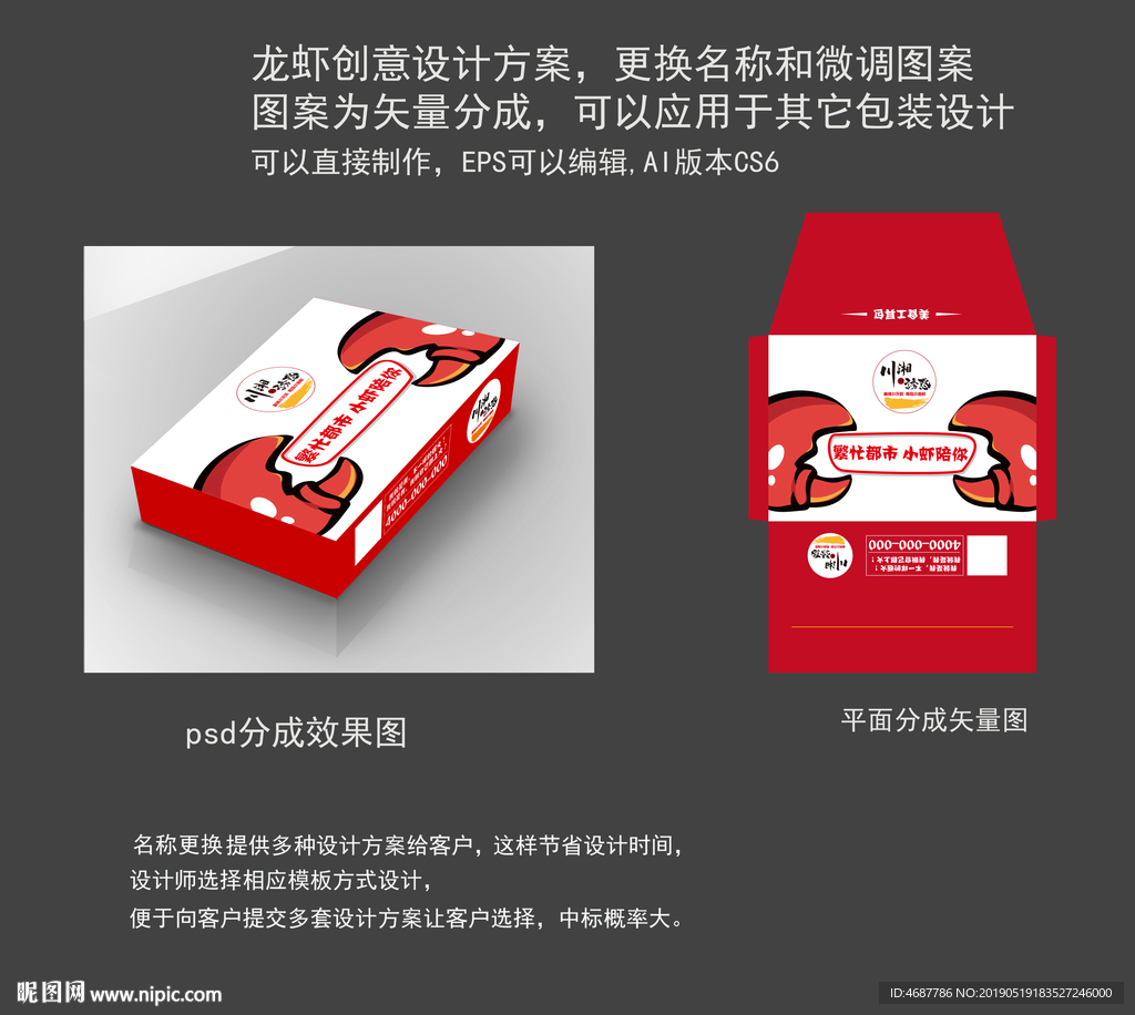 龍蝦包裝設計