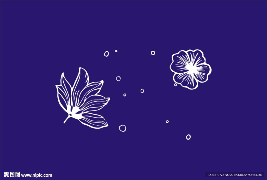 單花對角花
