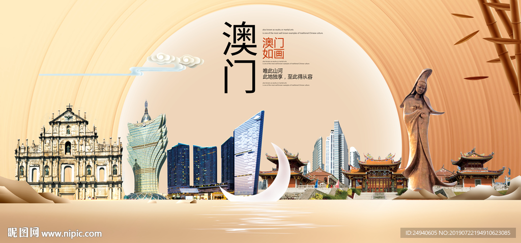 澳门印象中国梦城市形象海报广告