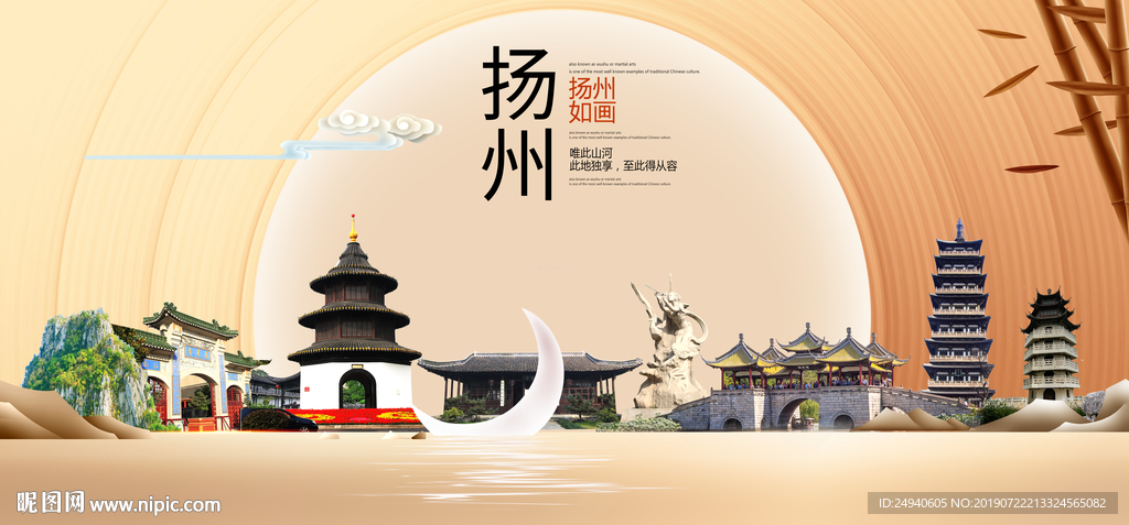 扬州印象中国梦城市形象海报广告