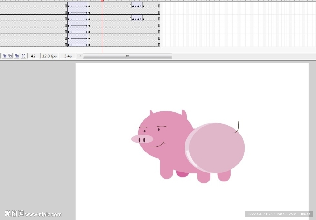 简单粉红猪的动画5秒
