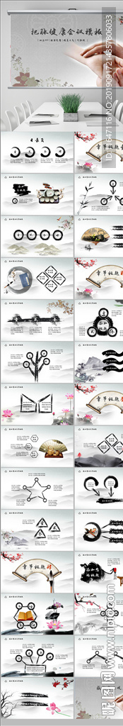 傳統(tǒng)醫(yī)學(xué)中醫(yī)把脈PPT動(dòng)態(tài)