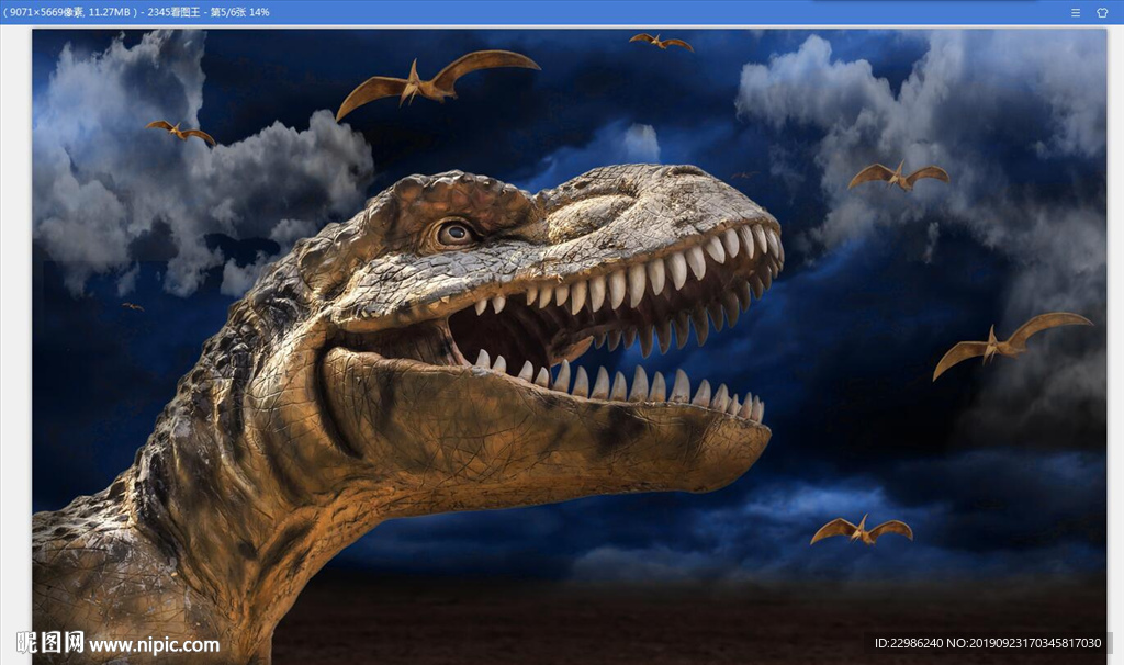 高清侏罗纪恐龙世界客厅电视背景
