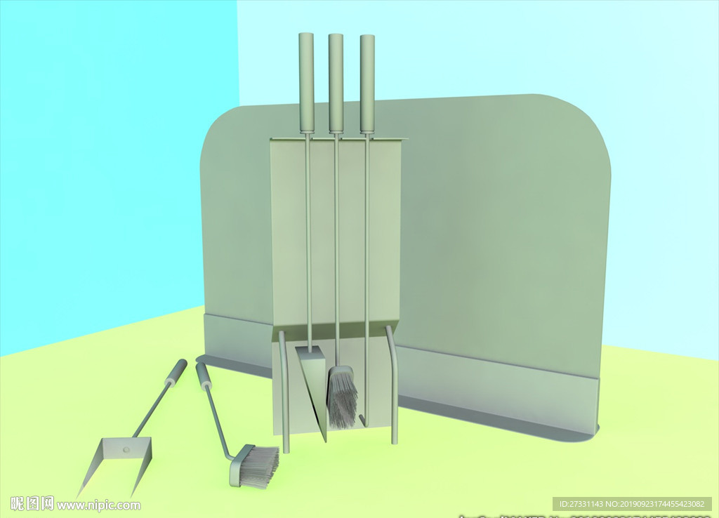 壁炉模型 壁炉设施 C4D模型