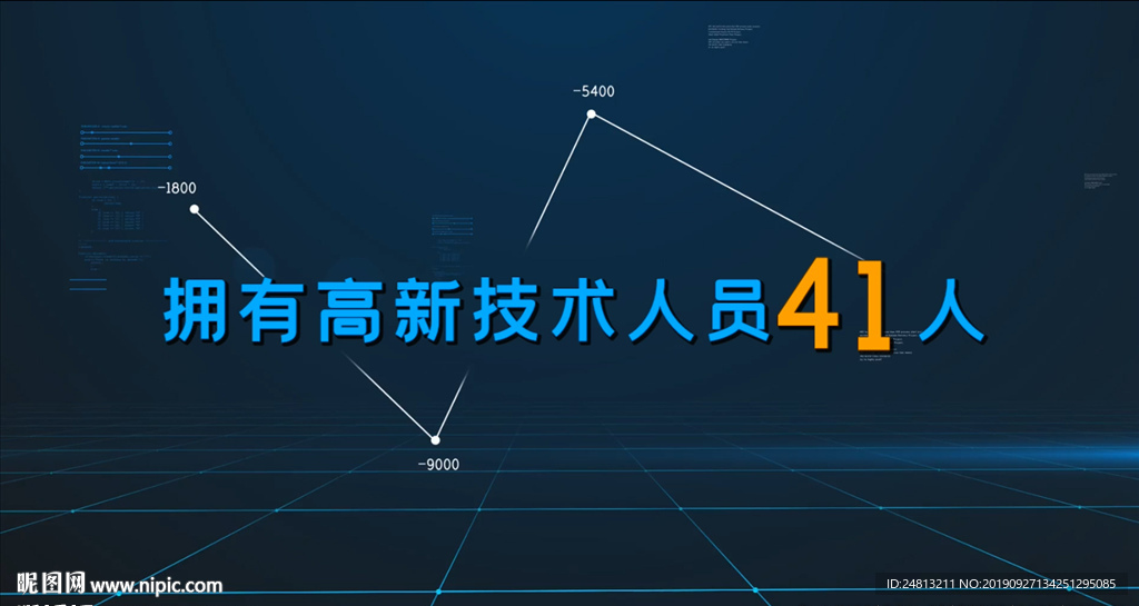 企業數據展示ED模板