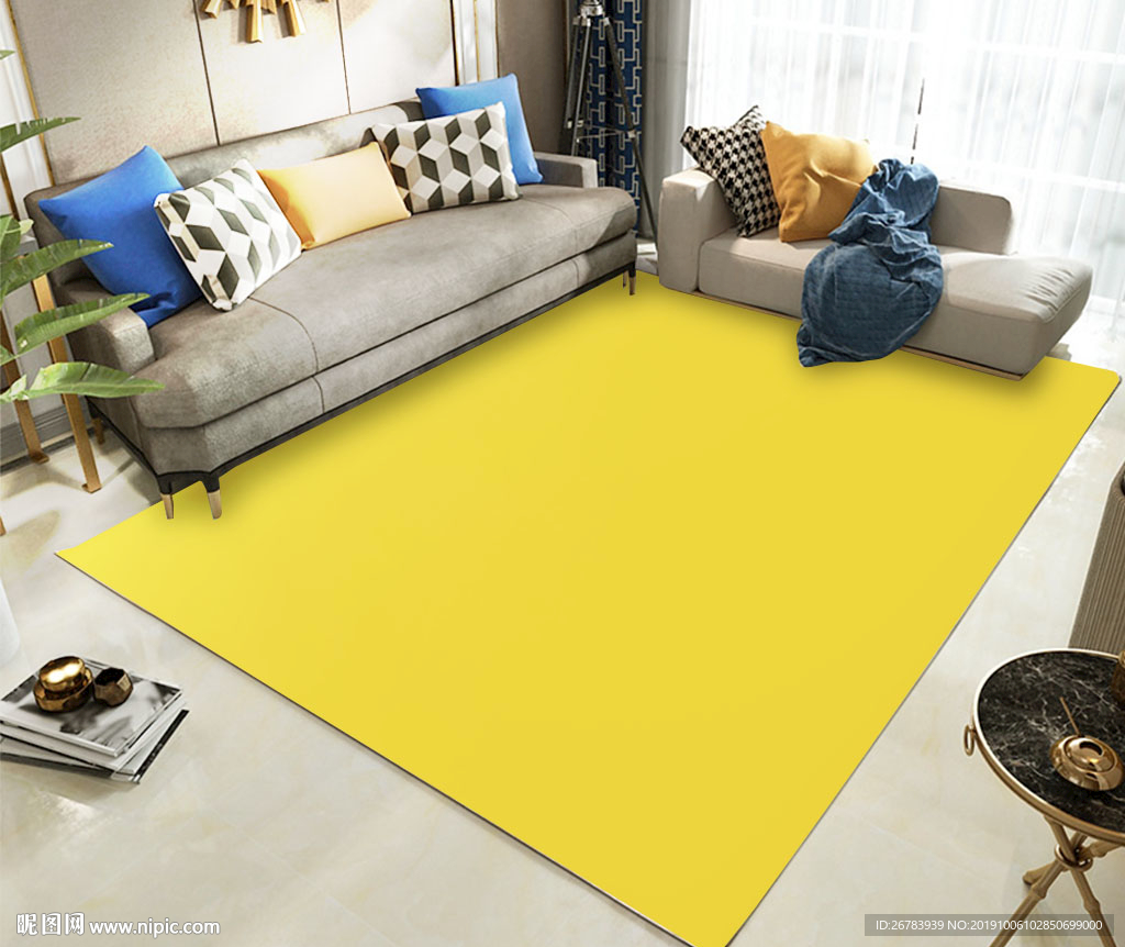 客厅智能替换地毯