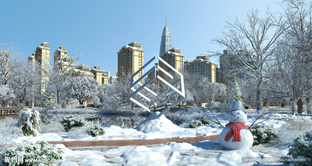 雪景 小區雪景