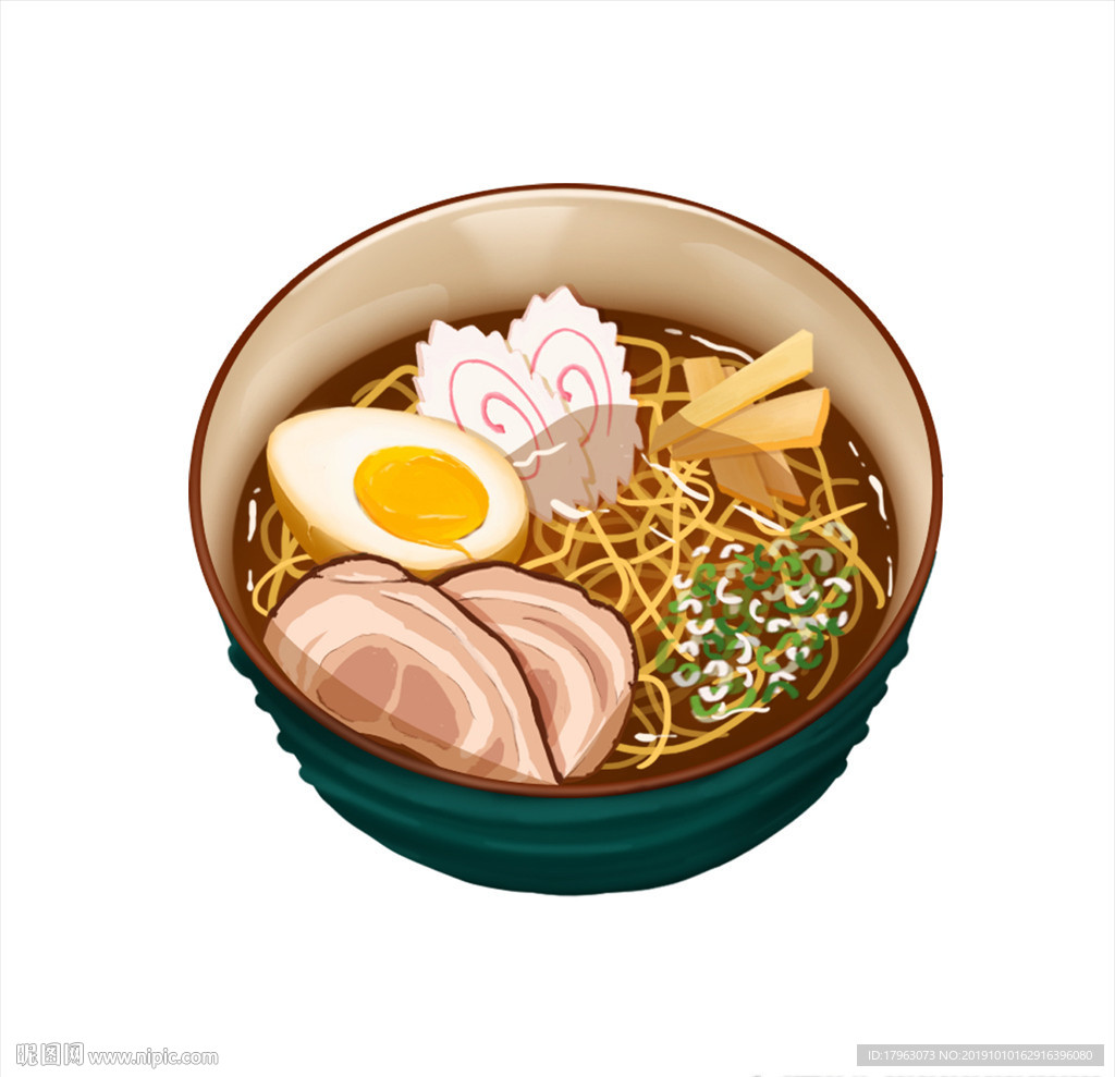手繪食物拉面
