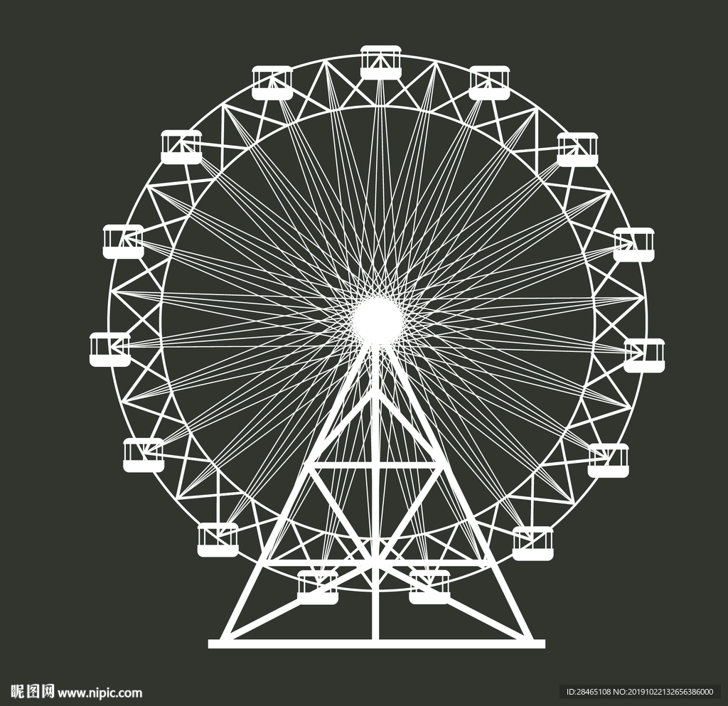 摩天轮设计图__广告设计_广告设计_设计图库_昵图网nipic.com