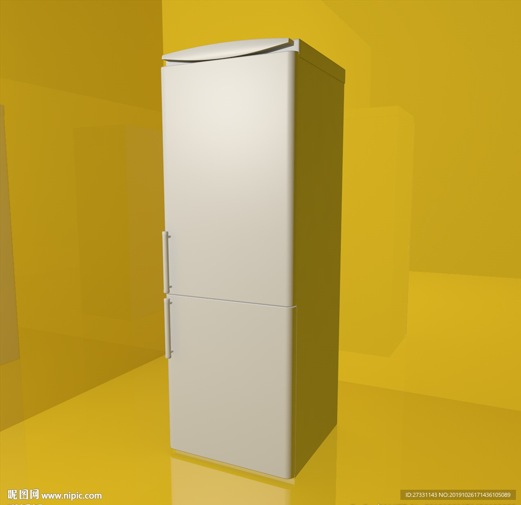 冰箱模型 冰箱  家电模型