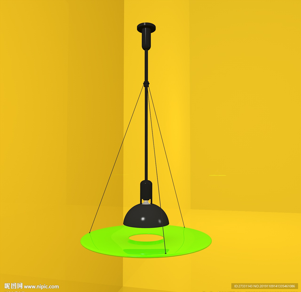 灯具模型 现代台灯 吊灯模型