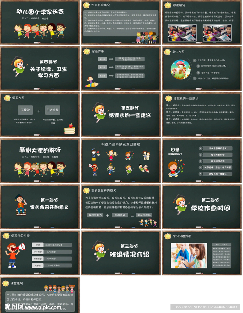 幼兒園小學家長會主題教育ppt