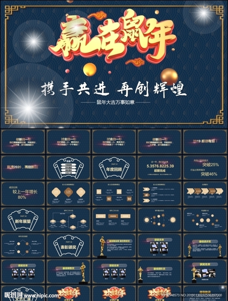鼠年震撼年會誓師大會ppt