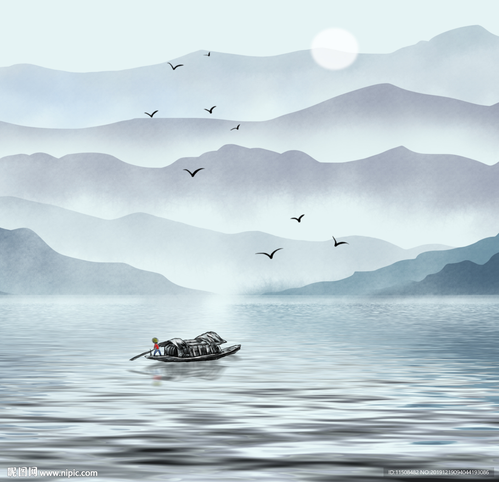 新中式山水