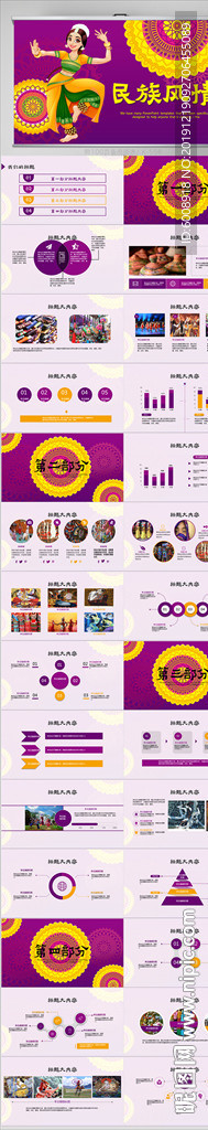 精美少數(shù)民族民族風(fēng)情動態(tài)PPT