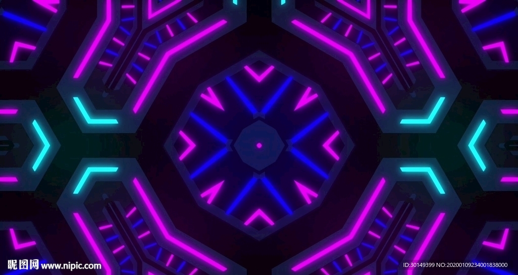 LED舞臺(tái)燈光背景舞蹈幾何線條