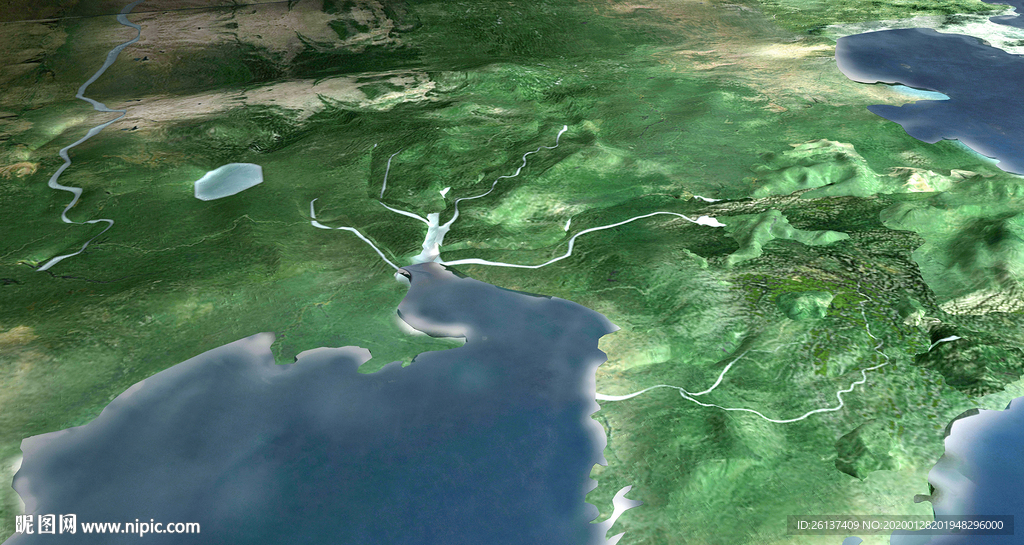 現(xiàn)代 山東版圖 山東3d模型