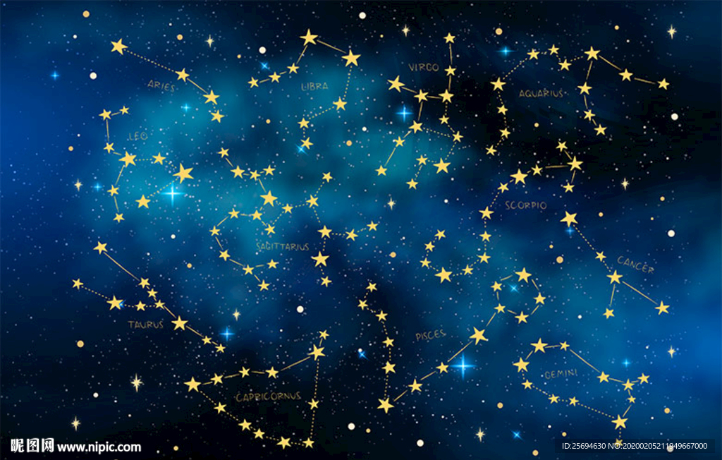12星座 星空?qǐng)D